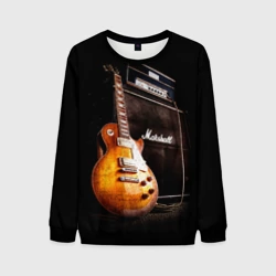 Мужской свитшот 3D Рокерская гитара