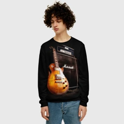 Мужской свитшот 3D Рокерская гитара - фото 2