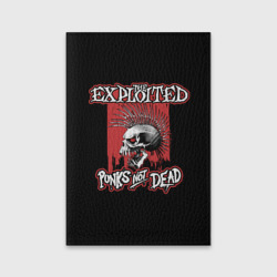 Обложка для паспорта матовая кожа Exploited - punks not dead