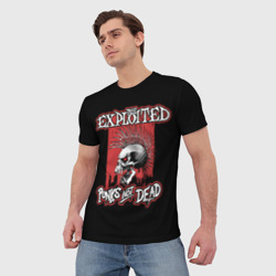 Мужская футболка 3D Exploited - punks not dead - фото 2