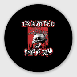 Круглый коврик для мышки Exploited - punks not dead