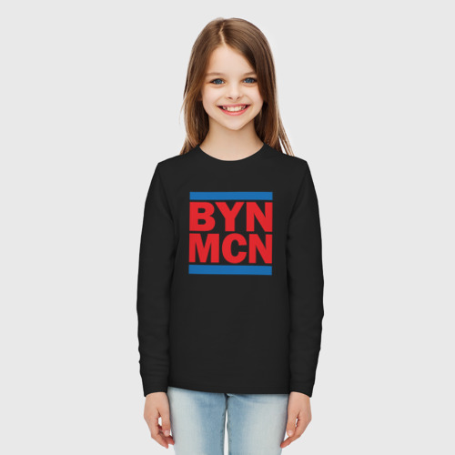 Детский лонгслив хлопок Run Bayern Munchen, цвет черный - фото 5
