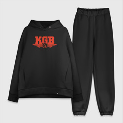 Женский костюм хлопок Oversize KGB Red