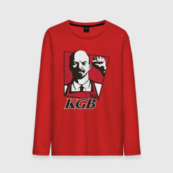 Мужской лонгслив хлопок KGB Lenin