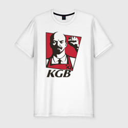 Мужская футболка хлопок Slim KGB Lenin