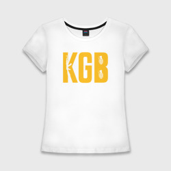 Женская футболка хлопок Slim KGB