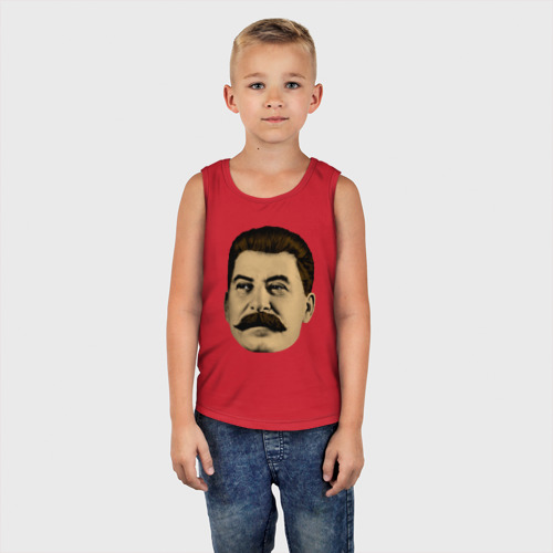 Детская майка хлопок Сталин СССР, цвет красный - фото 5