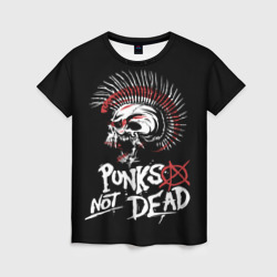 Женская футболка 3D Punks not dead - анархия