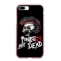 Чехол для iPhone 7Plus/8 Plus матовый Punks not dead - анархия