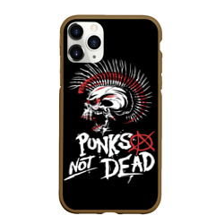 Чехол для iPhone 11 Pro Max матовый Punks not dead - анархия