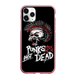 Чехол для iPhone 11 Pro Max матовый Punks not dead - анархия