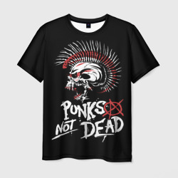 Мужская футболка 3D Punks not dead - анархия