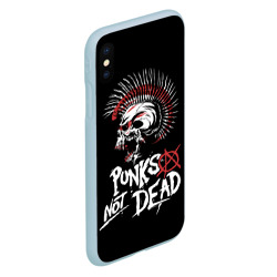 Чехол для iPhone XS Max матовый Punks not dead - анархия - фото 2