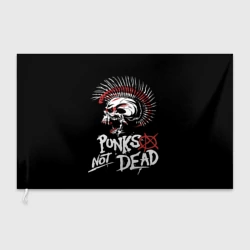 Флаг 3D Punks not dead - анархия