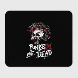Прямоугольный коврик для мышки Punks not dead - анархия