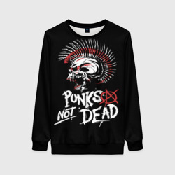 Женский свитшот 3D Punks not dead - анархия