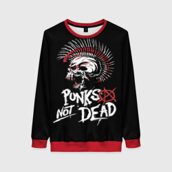 Женский свитшот 3D Punks not dead - анархия