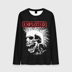 Мужской лонгслив 3D Exploited - панк