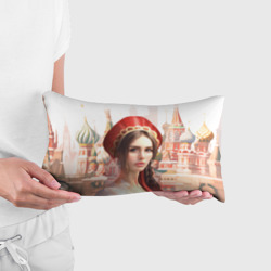 Подушка 3D антистресс Девушка в кокошнике с косой - кремль - фото 2