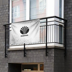 Флаг-баннер Daewoo с потертостями на светлом фоне - фото 2