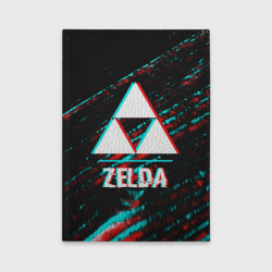 Обложка для автодокументов Zelda в стиле glitch и баги графики на темном фоне