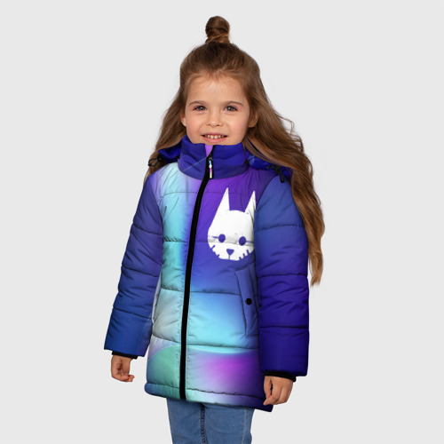 Зимняя куртка для девочек 3D Stray northern cold, цвет черный - фото 3