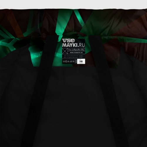 Зимняя куртка для мальчиков 3D Warframe разлом плит, цвет черный - фото 7