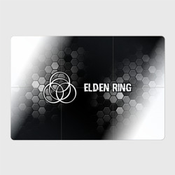 Магнитный плакат 3Х2 Elden Ring glitch на темном фоне: надпись и символ