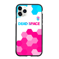 Чехол для iPhone 11 Pro Max матовый Dead Space neon gradient style: символ сверху