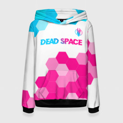 Женская толстовка 3D Dead Space neon gradient style: символ сверху