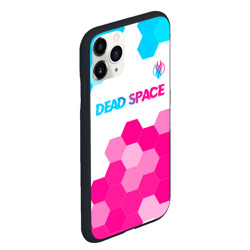 Чехол для iPhone 11 Pro Max матовый Dead Space neon gradient style: символ сверху - фото 2