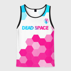 Мужская майка 3D Dead Space neon gradient style: символ сверху