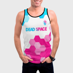 Мужская майка 3D Dead Space neon gradient style: символ сверху - фото 2