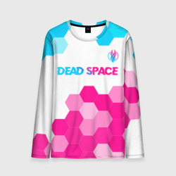 Мужской лонгслив 3D Dead Space neon gradient style: символ сверху