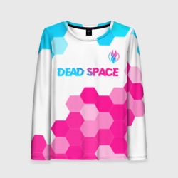 Женский лонгслив 3D Dead Space neon gradient style: символ сверху