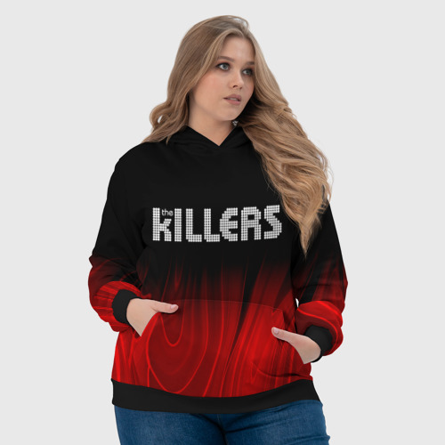 Женская толстовка 3D The Killers red plasma, цвет 3D печать - фото 6