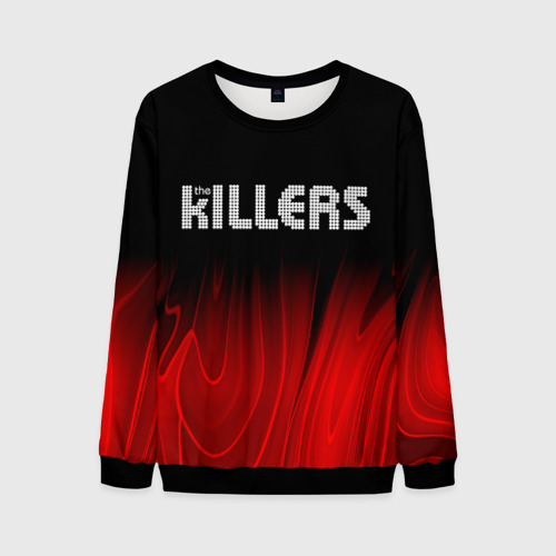 Мужской свитшот 3D The Killers red plasma, цвет черный