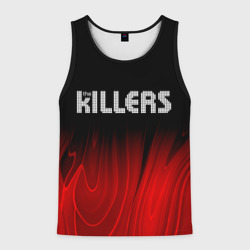 Мужская майка 3D The Killers red plasma