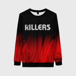 Женский свитшот 3D The Killers red plasma