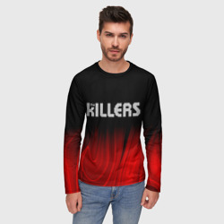 Мужской лонгслив 3D The Killers red plasma - фото 2