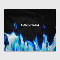 Плед 3D Radiohead blue fire