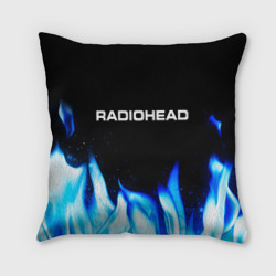 Подушка 3D Radiohead blue fire