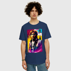Мужская футболка хлопок Oversize John Lennon - world legend - фото 2