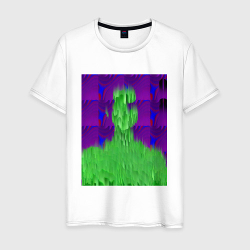 Мужская футболка из хлопка с принтом Абстрактный дизайн, вид спереди №1