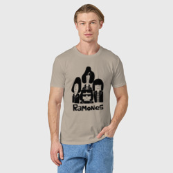 Мужская футболка хлопок Ramones панк рок группа - фото 2
