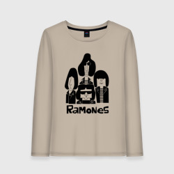 Женский лонгслив хлопок Ramones панк рок группа