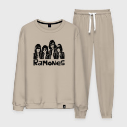 Мужской костюм хлопок Ramones панк рок