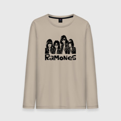 Мужской лонгслив хлопок Ramones панк рок