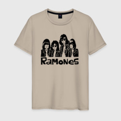 Мужская футболка хлопок Ramones панк рок
