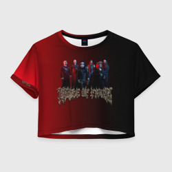 Женская футболка Crop-top 3D Cradle of Filth band